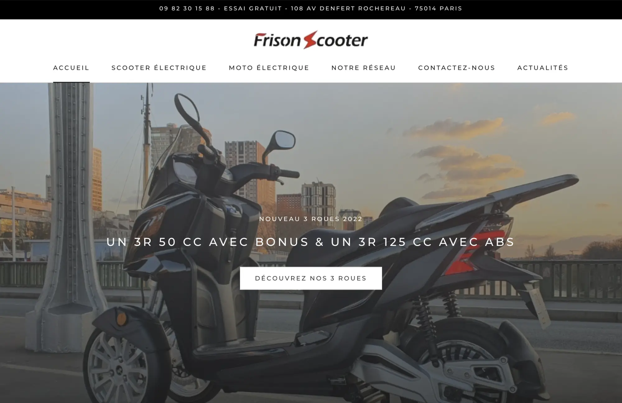 Site de Frison Scooter de 2020 à 2023